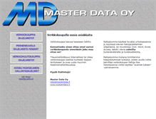 Tablet Screenshot of masterdata.fi